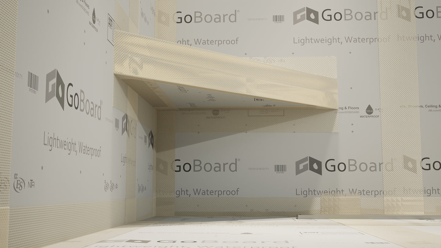 
                  
                    The Original Floating Corner Shower Bench Kit™ with GoBoard®
                  
                