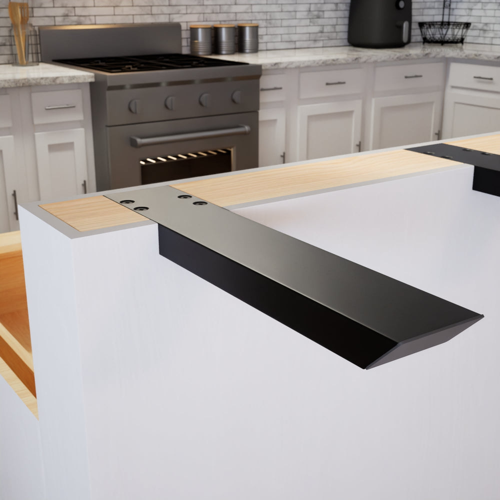 Industrial 1 inch Knee Wall Countertop Support Bracket