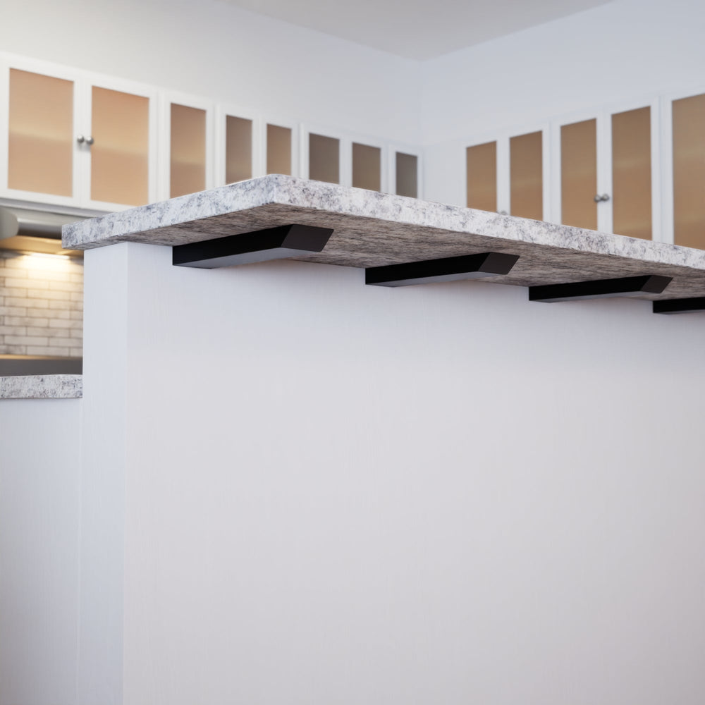 Industrial 1 inch Knee Wall Countertop Support Bracket