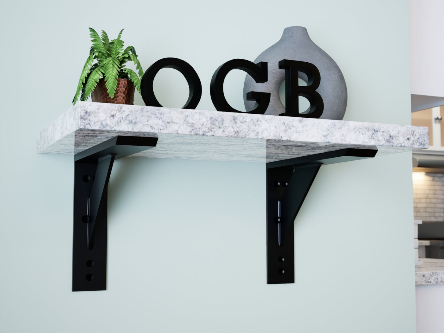 The Original™ Large Shelf Bracket in Industrial, Aluminum or American Made Steel