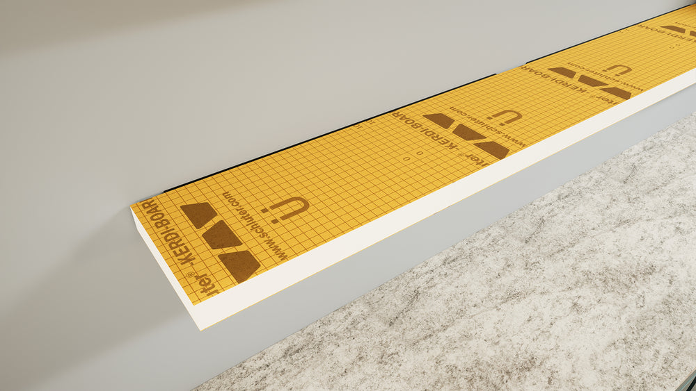 
                  
                    Ready-to-Tile Free Floating Shelf with Orange XPS Waterproof Board
                  
                
