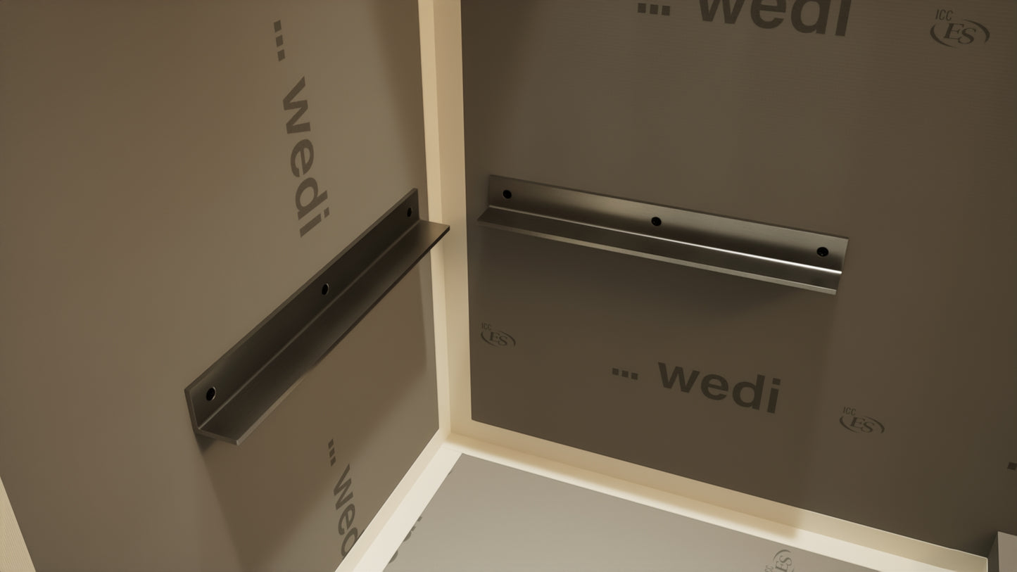 
                  
                    The Original Floating Corner Shower Bench Kit™ with Wedi®
                  
                
