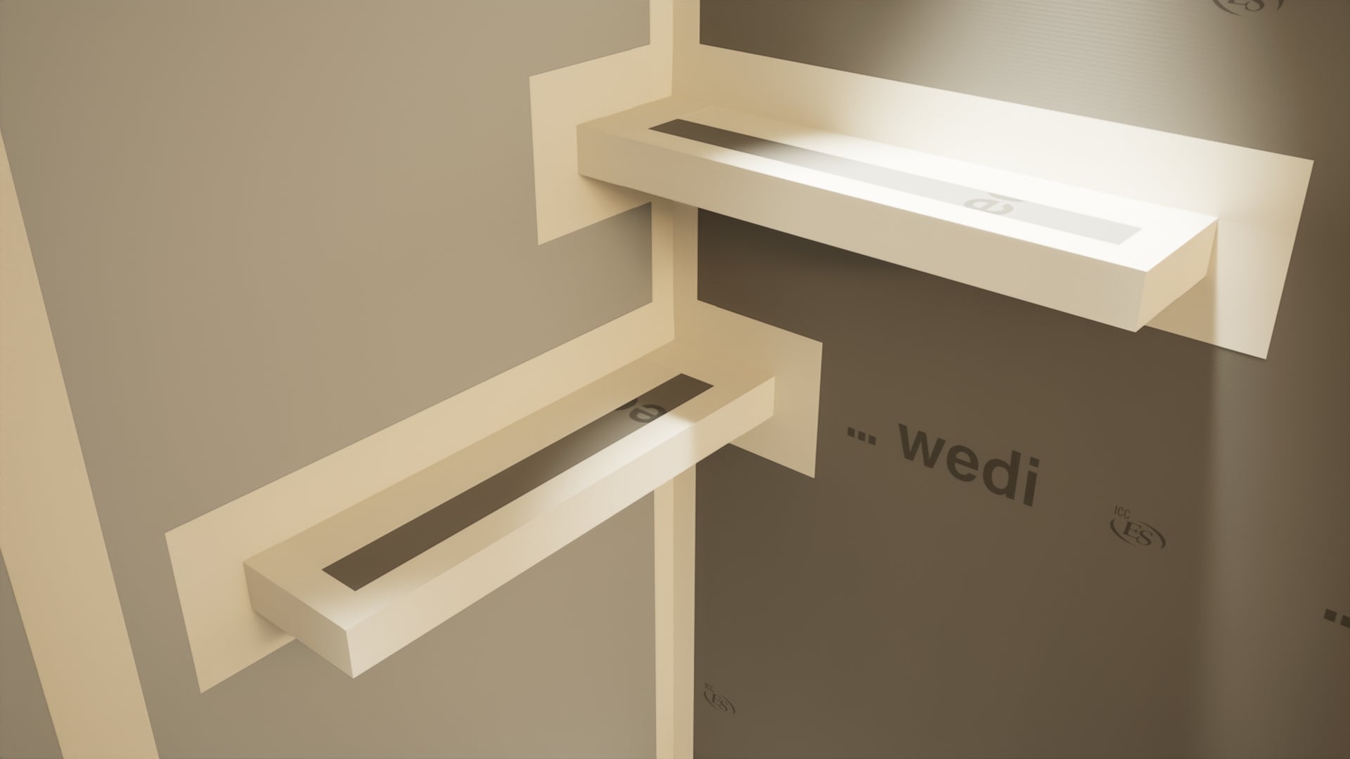 The Original Shower Shelf with Wedi®