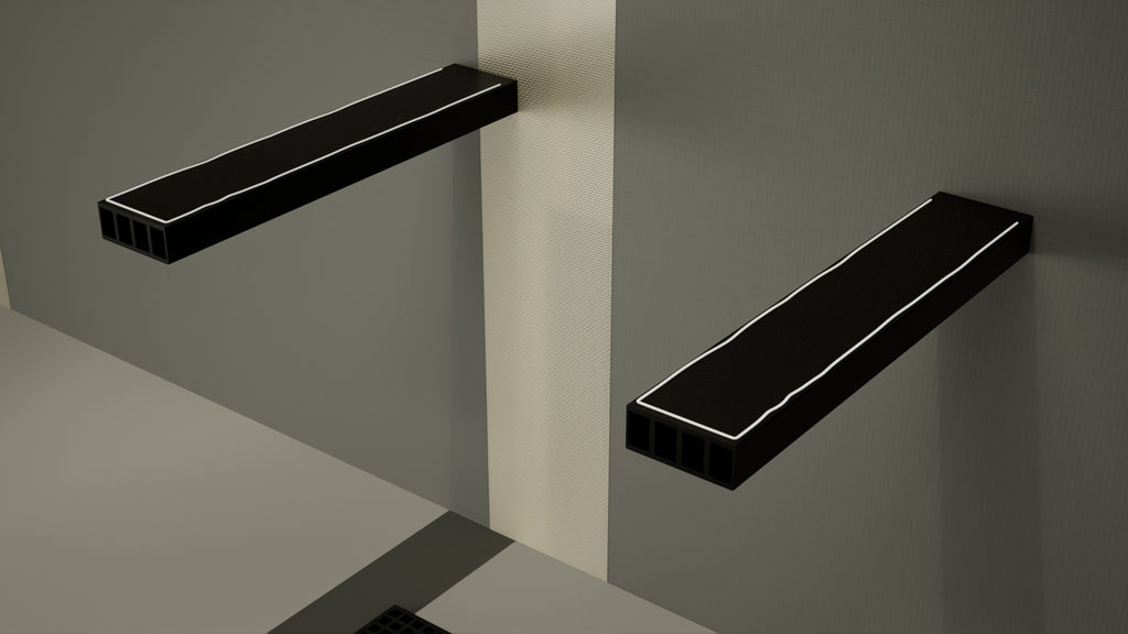 *NEW* Floating Shower Bench Kit® with Dural Tilux Board® Original Sh