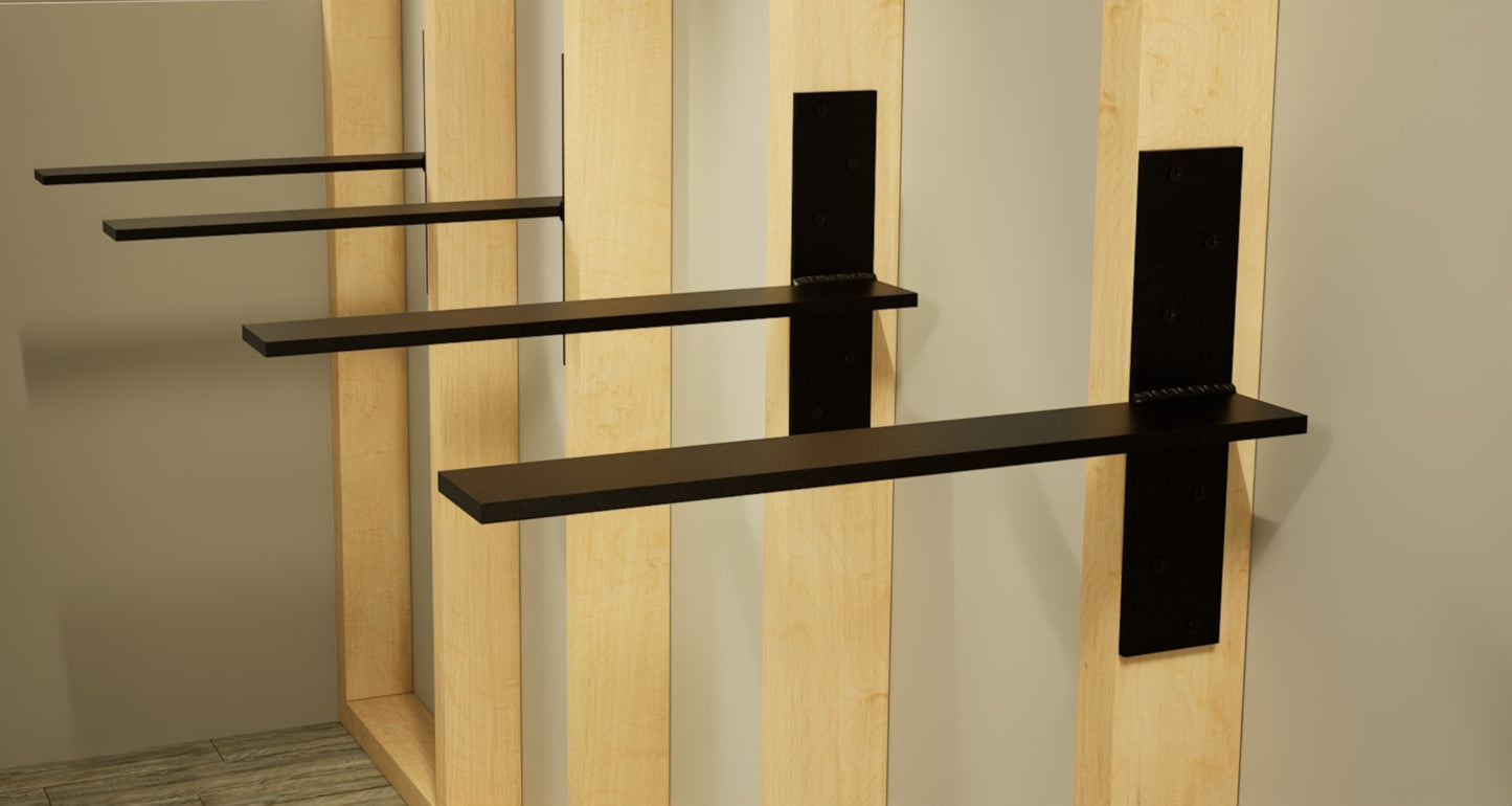 Hanging Weight-Bearing Shelves Without Putting Holes in the Wall