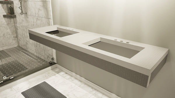 The Original Floating Bathroom Vanity Kit™ with Original Vanity Bracket®
