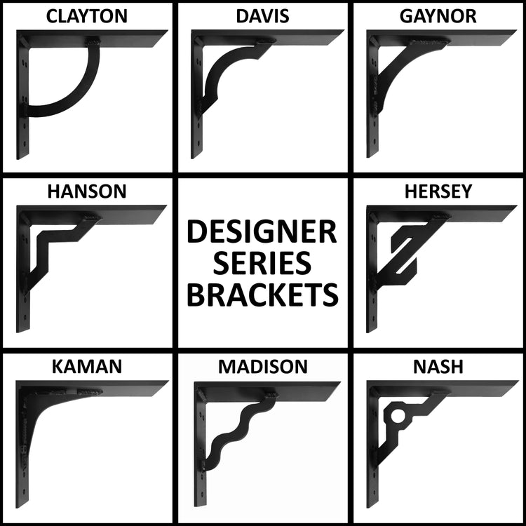 Decorative Bookshelf Brackets | The Designer Series Bracket | OGB ...