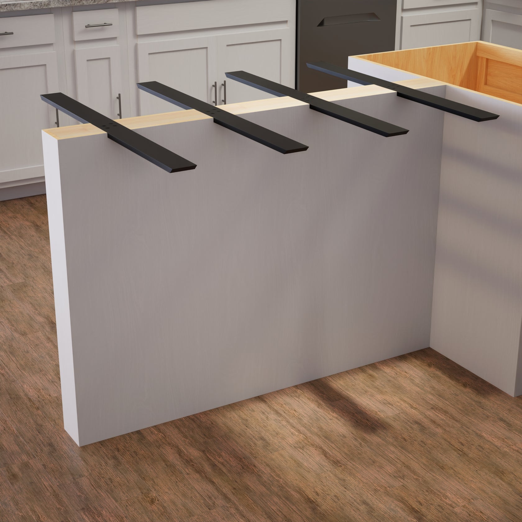 Flat Wall Countertop Support Bracket | Original Granite Bracket - The ...