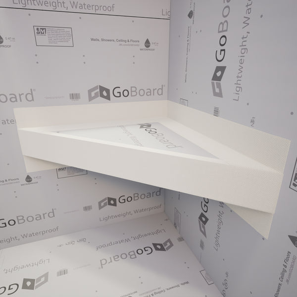 The Original Floating Corner Shower Bench Kit™ with GoBoard®