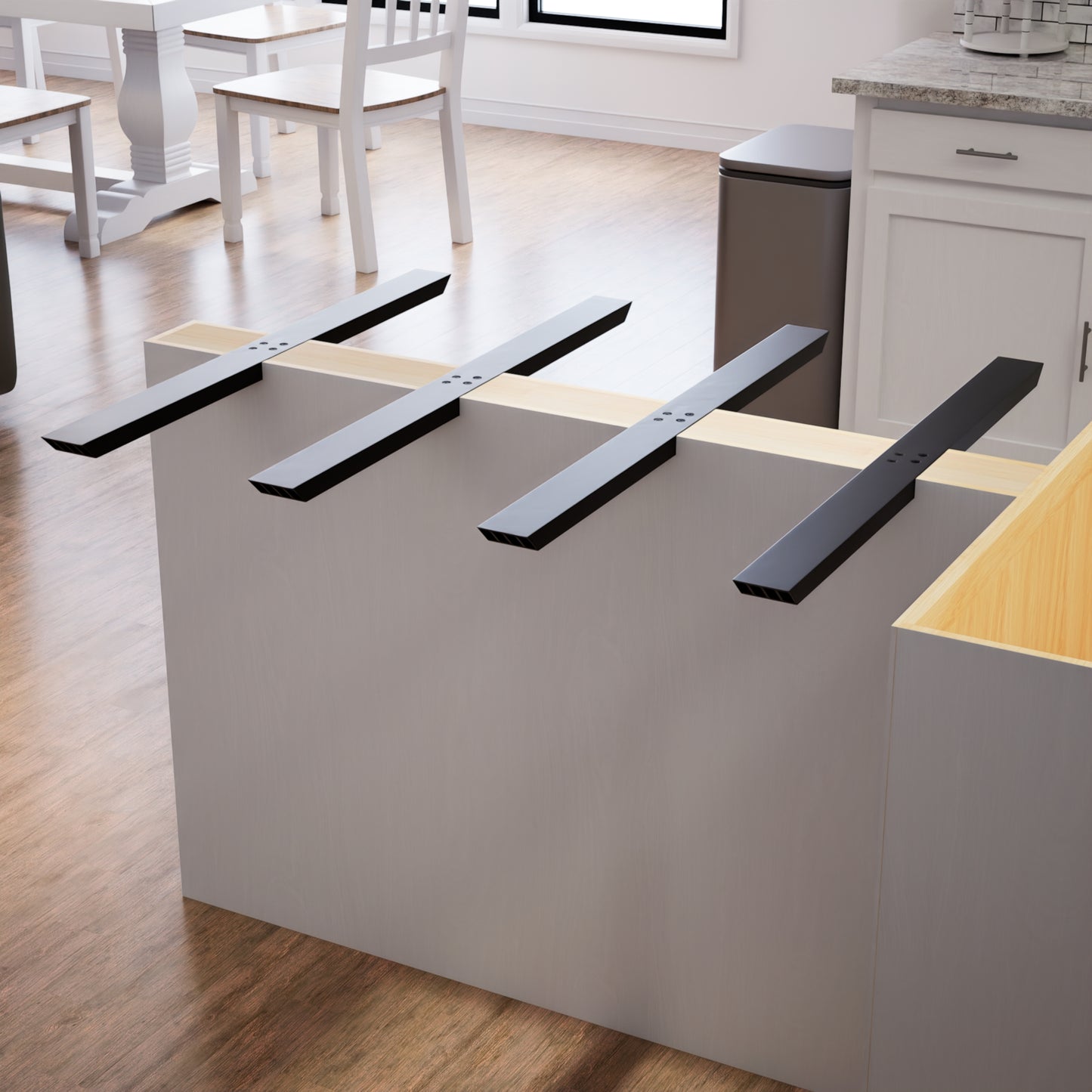 Industrial 1 inch Flat Wall Countertop Support Bracket | Original ...