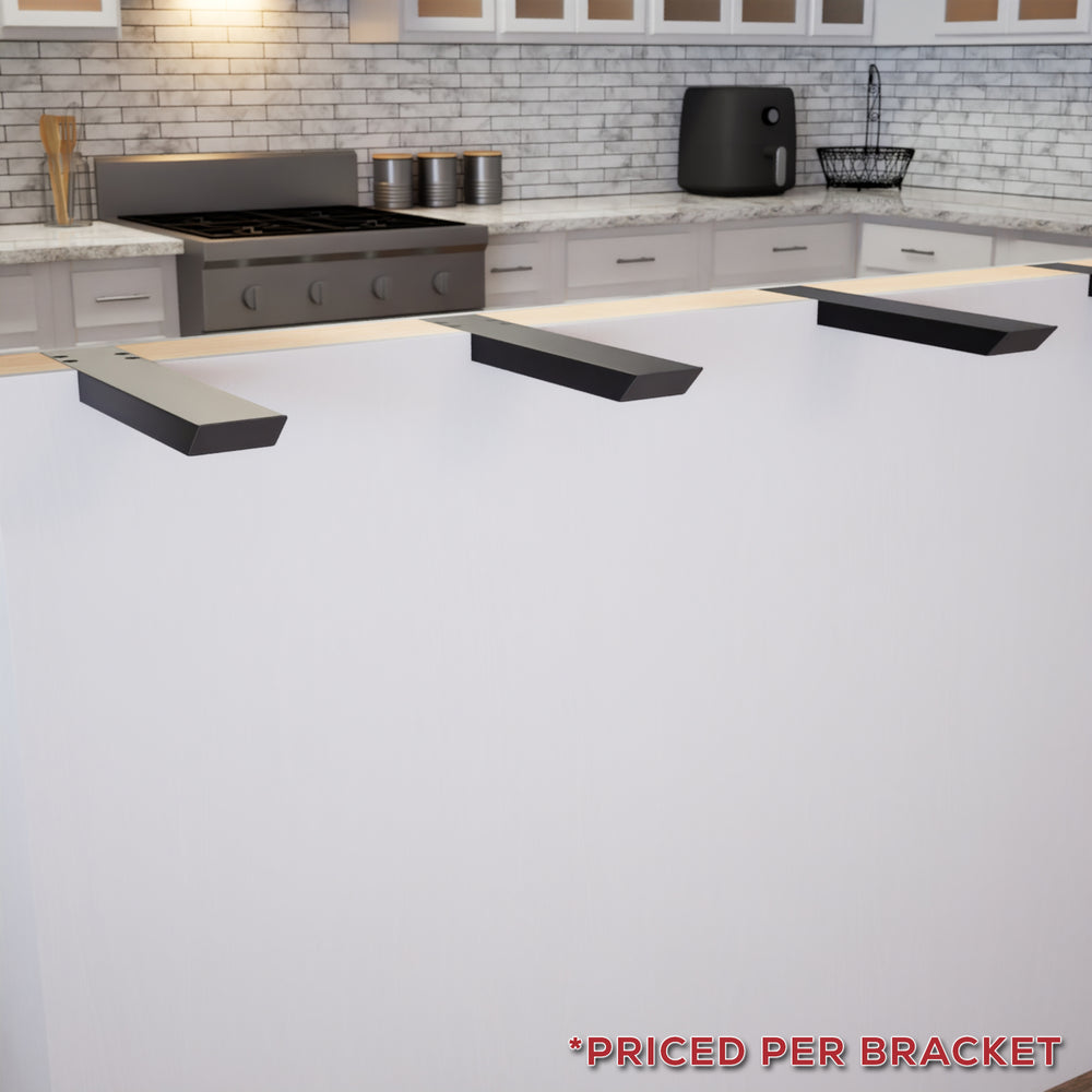 Industrial 1 inch Knee Wall Countertop Support Bracket