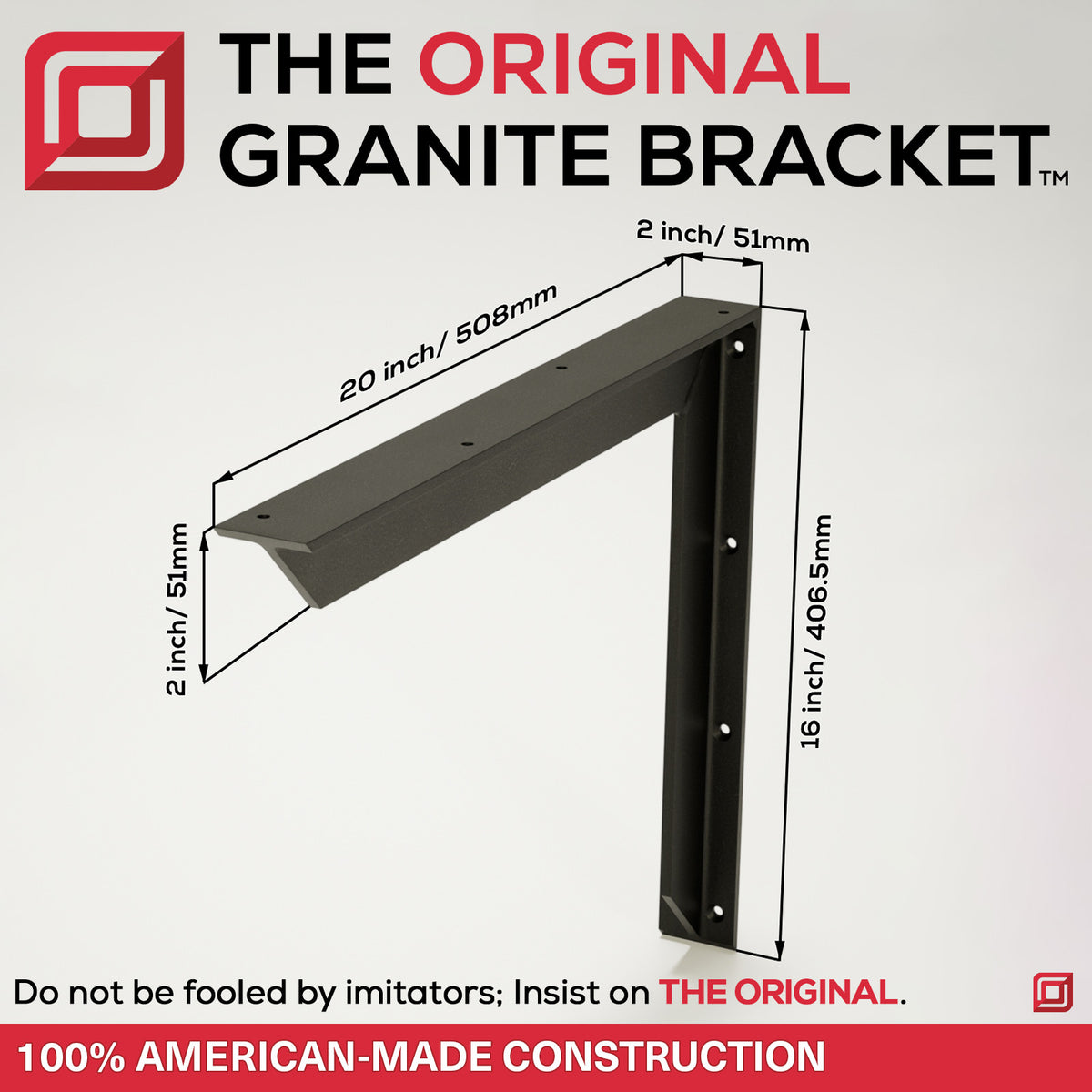 Normal Utility Brackets The Original™ Heavy-Duty Utility Bracket | The Original Granite Bracket ...