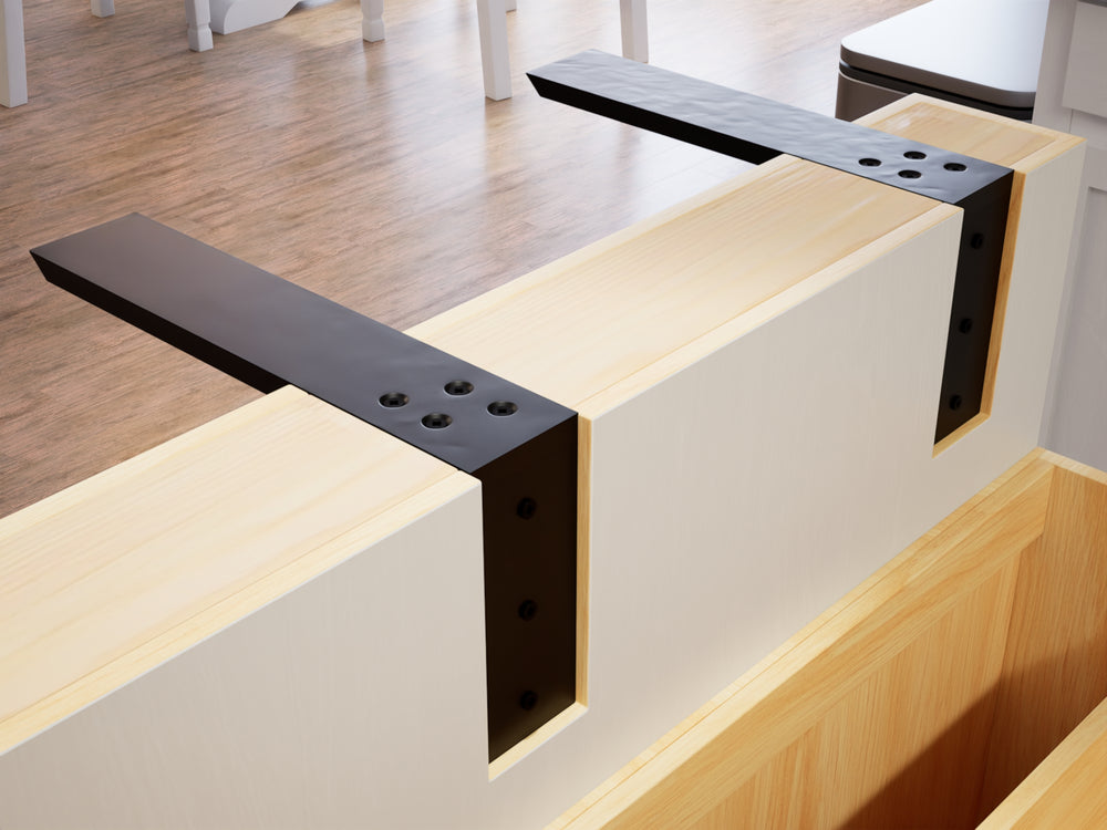 Hebco Counter Support The Original™ L Bracket Countertop Support in Industrial, Aluminum or ...