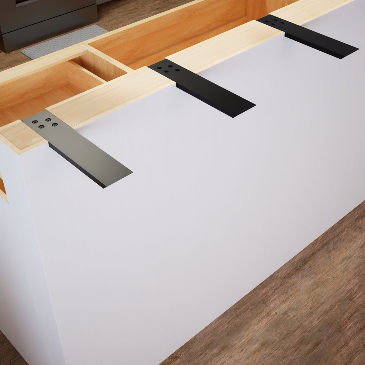 Countertop Support Frame L-Bracket Support for Countertops | Original Granite Bracket - The ...