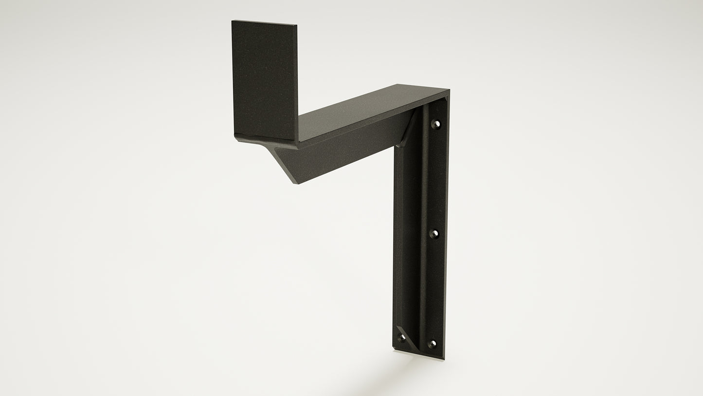 
                  
                    A left-angle view of The Original Granite Bracket’s Heavy-duty Utility Rack floating against a white background.
                  
                
