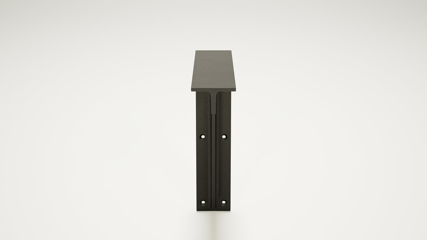 
                  
                    A front-angle view of a Heavy-duty Utility Bracket by The Original Granite Bracket floating on a white background.
                  
                