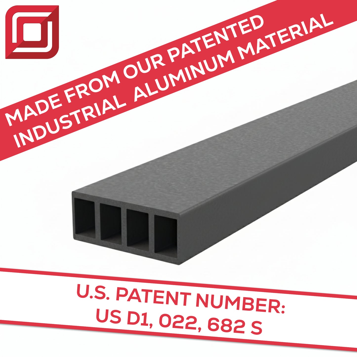 Patented Industrial Free Hanging Shelf design graphic - US D1, 022, 682 S