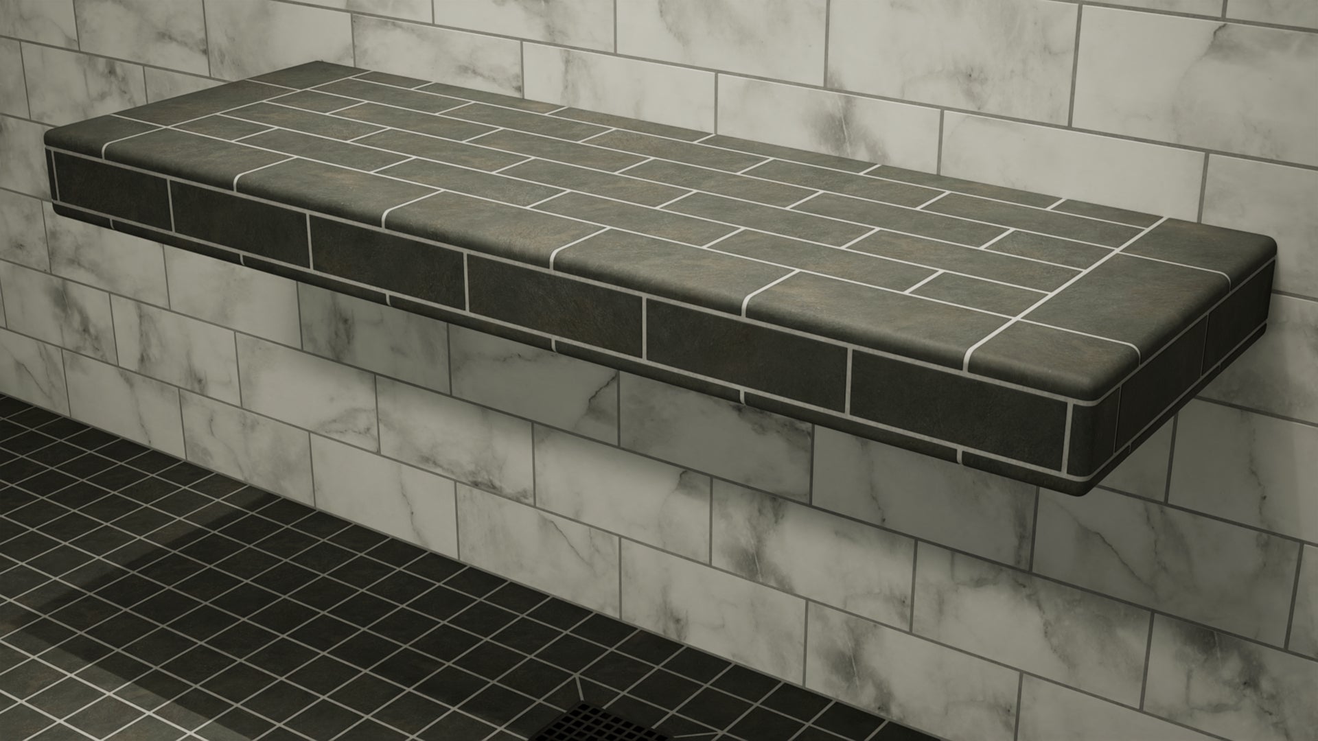 *NEW* The Original Floating Shower Bench Kit® with Schluter® Kerdi O