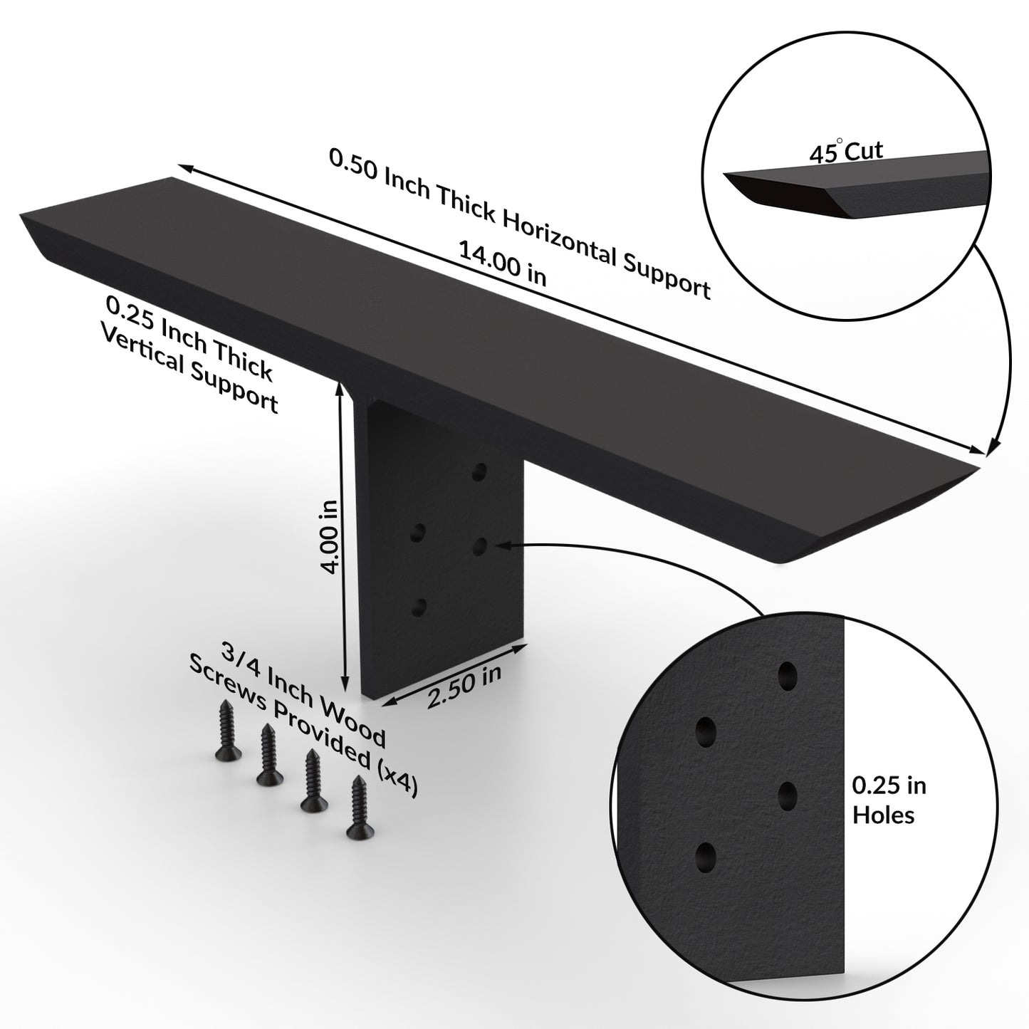 Countertop Support Frame The Original™ T-Bracket Hidden Countertop Support Bracket