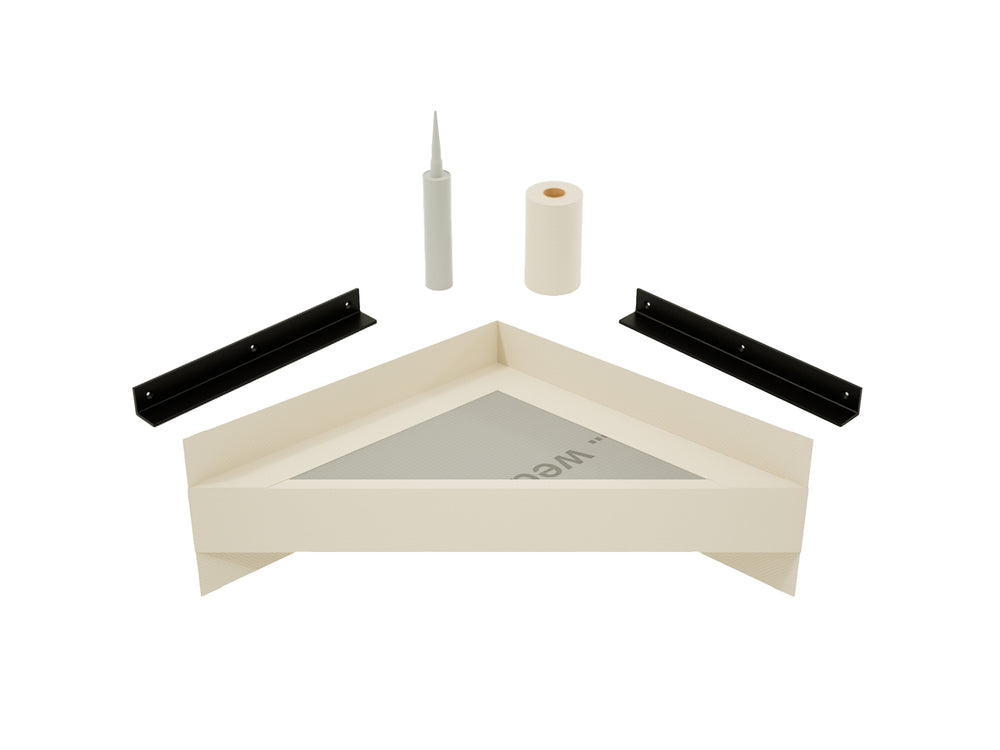 
                  
                    The Original Floating Corner Shower Bench Kit™ with wedi®
                  
                