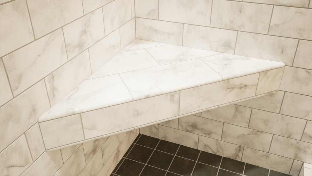 The Original Floating Corner Shower Bench Kit™ with Wedi®
