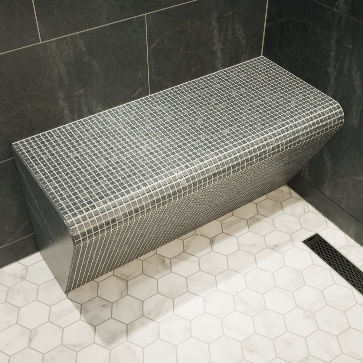 Illustration of Stone Shower Bench Installation Cost