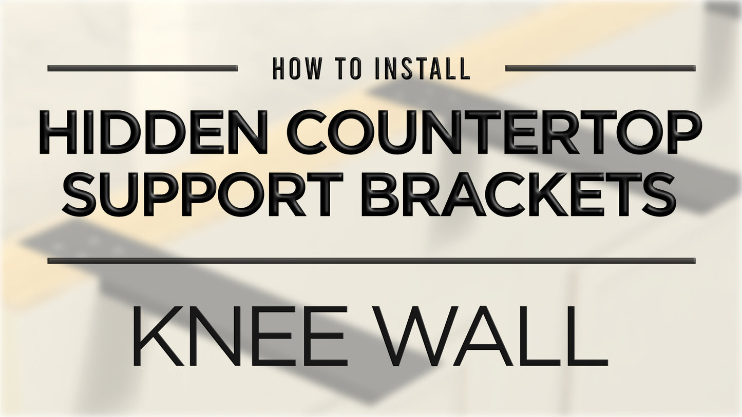 Industrial 1 inch Knee Wall Countertop Support Bracket