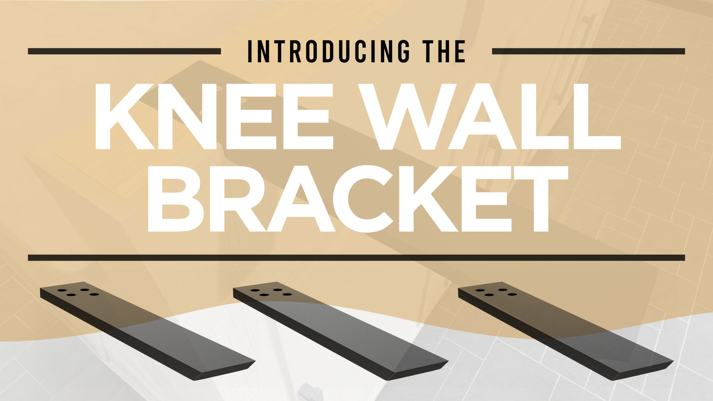 The Original™ Knee Wall Hidden Countertop Support Bracket in Industrial, Aluminum or American Made Steel