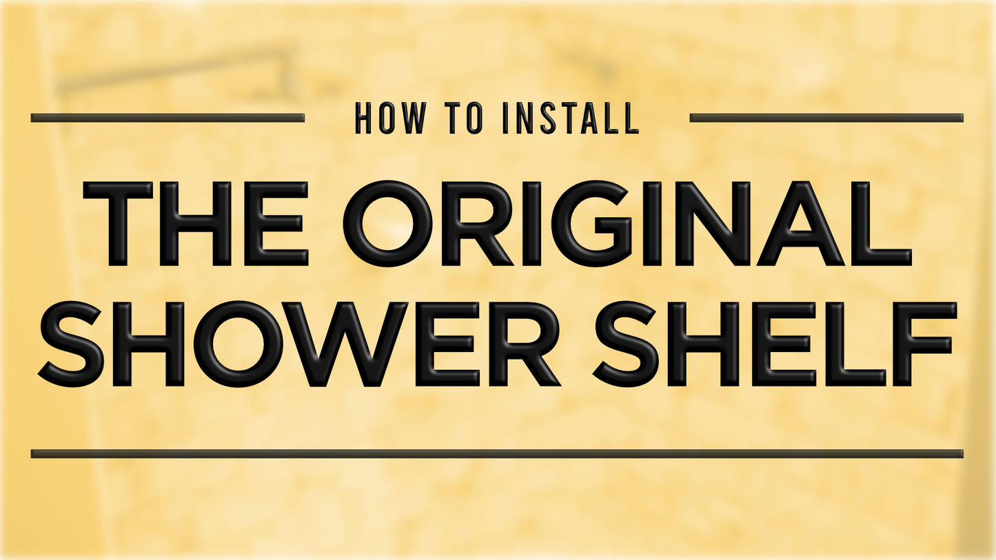 The Original™ Shower Shelf with Orange Waterproof Board