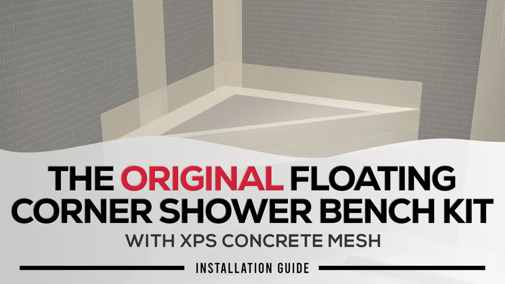 
                  
                    Load and play video in Gallery viewer, The Original Floating Corner Shower Bench Kit™ with wedi®
                  
                