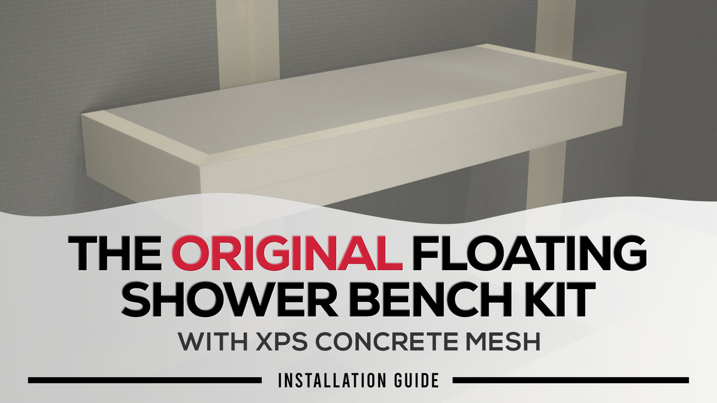 The Original Floating Shower Bench Kit™ with The Original Shower Bench Bracket®