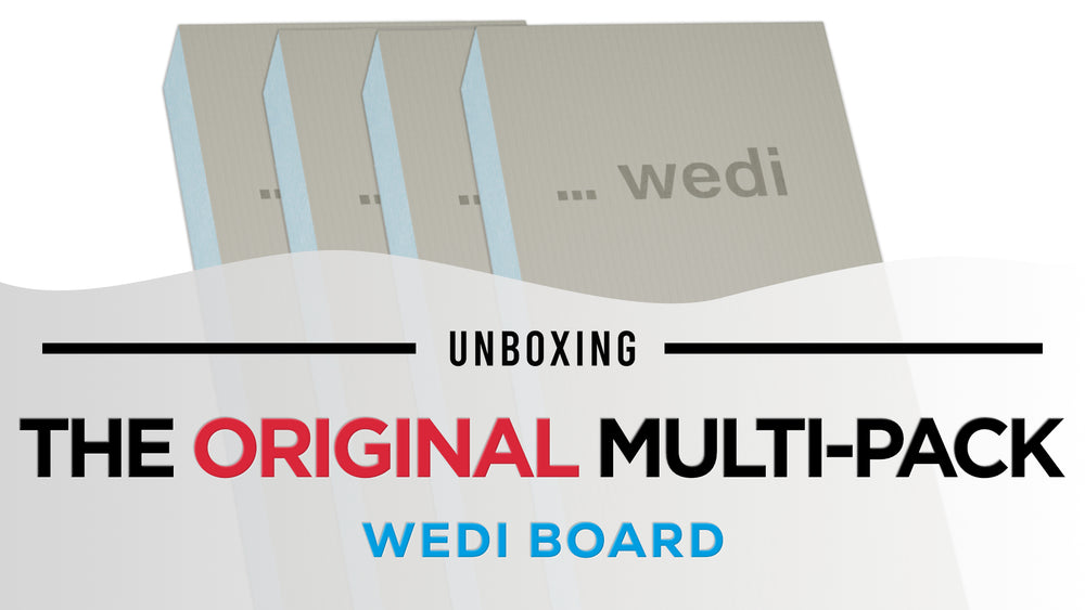 
                  
                    Load and play video in Gallery viewer, The Original Multi-Pack with Wedi® Building Board 48x24x2
                  
                