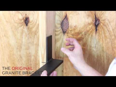 
                  
                    Load and play video in Gallery viewer, An instructional video from The Original Granite Bracket that gives detailed instructions on how to install the Free Hanging Shelf Bracket properly.
                  
                