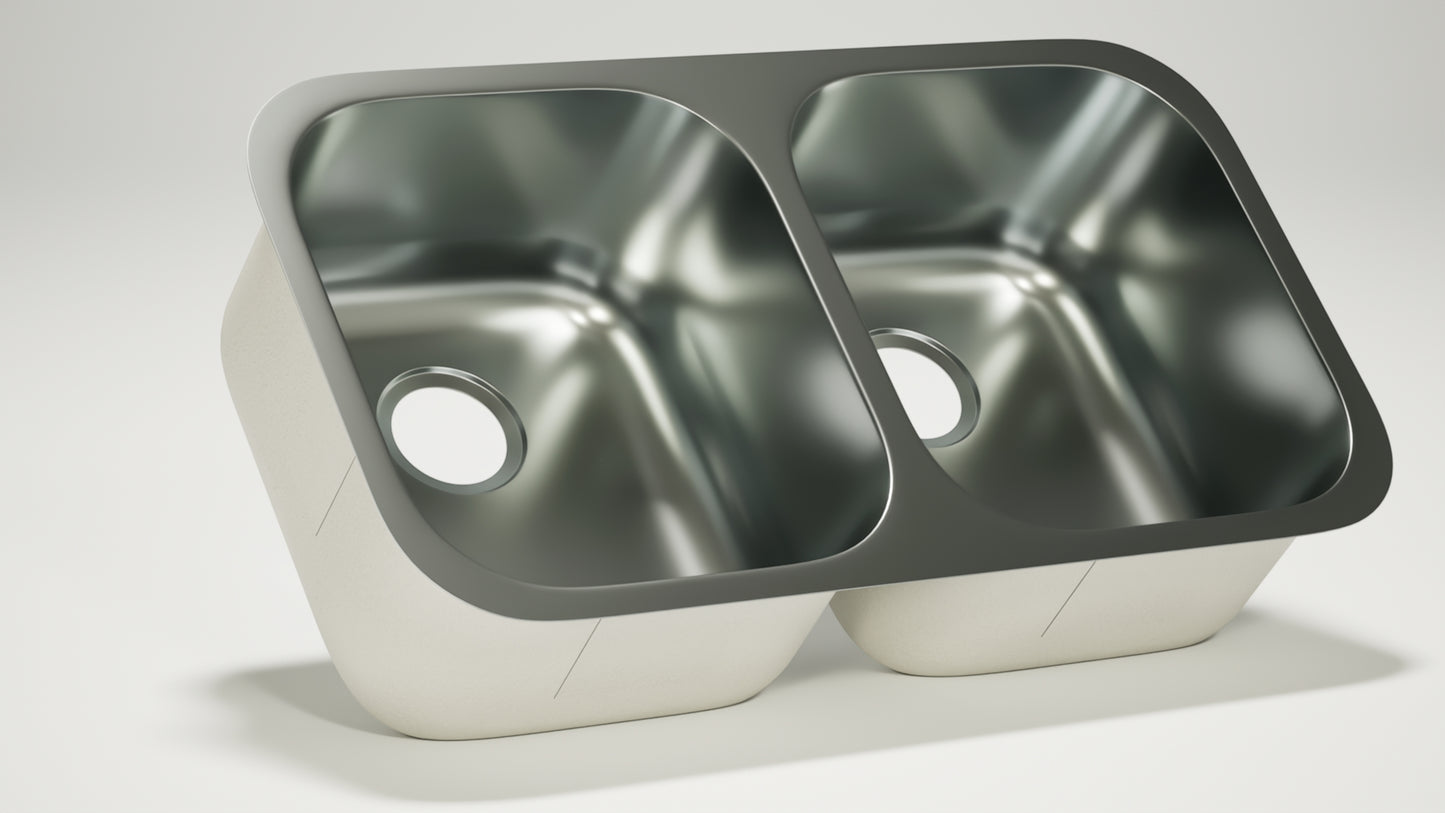 
                  
                    Stainless Steel Sink 50/50 (Double Bowl)
                  
                