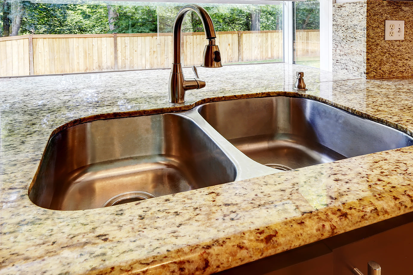 Granite Kitchen Countertops With Sink And Countertops photo