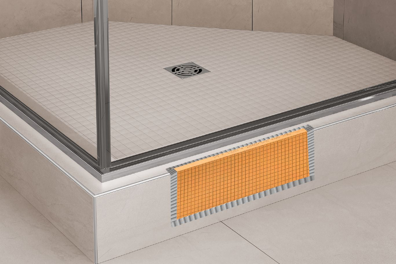 
                  
                    Schluter® Kerdi Board Waterproof Shower Curb
                  
                
