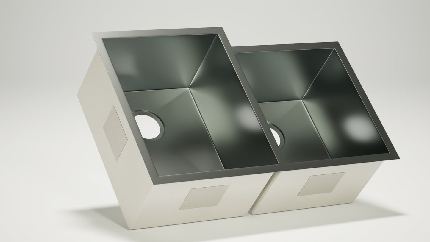 
                  
                    Stainless Steel Square Sink 60/40 (Double Bowl)
                  
                